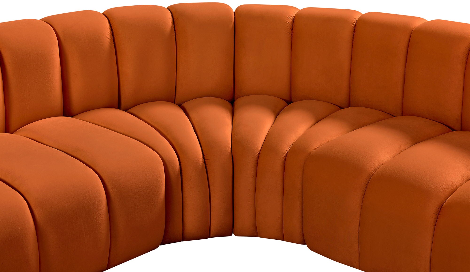 Arc - Velvet 7 Piece Corner Modular Sofa