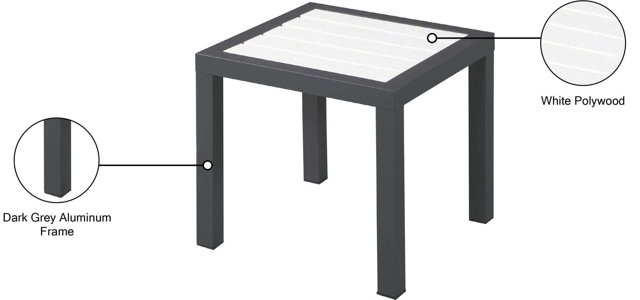 Nizuc - Outdoor Patio End Table