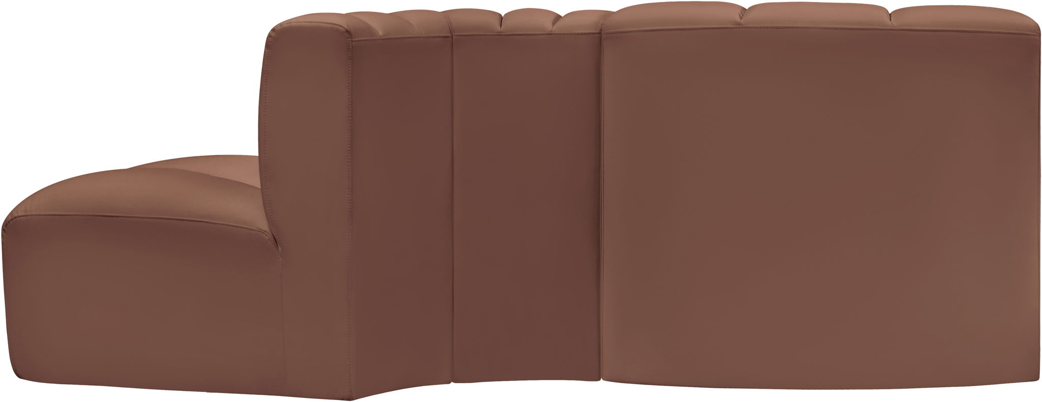 Arc - Faux Leather 3 Piece Modular Sofa