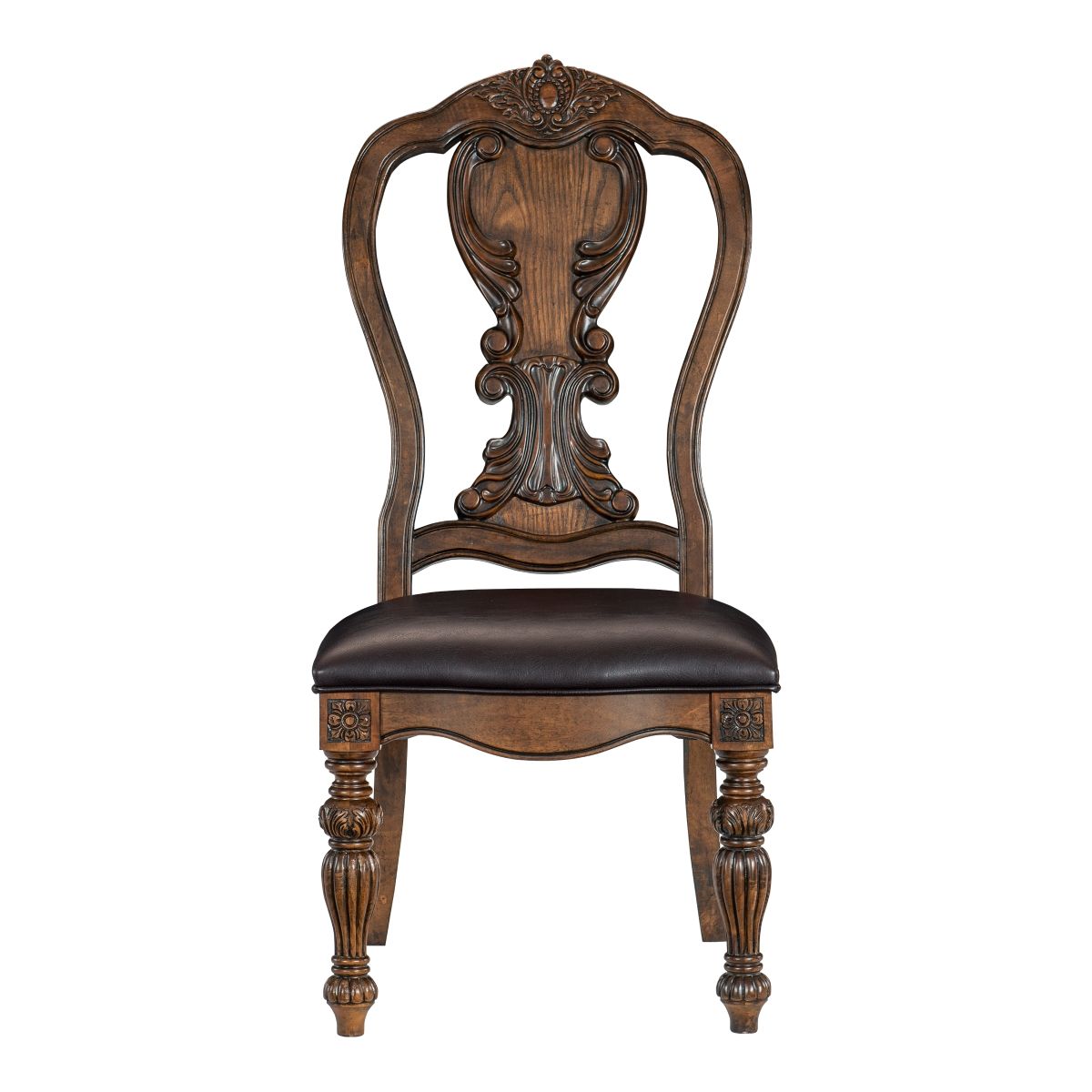 Bergen - 5 Piece Dining Room Set (Table & 4 Side Chairs) - Oak