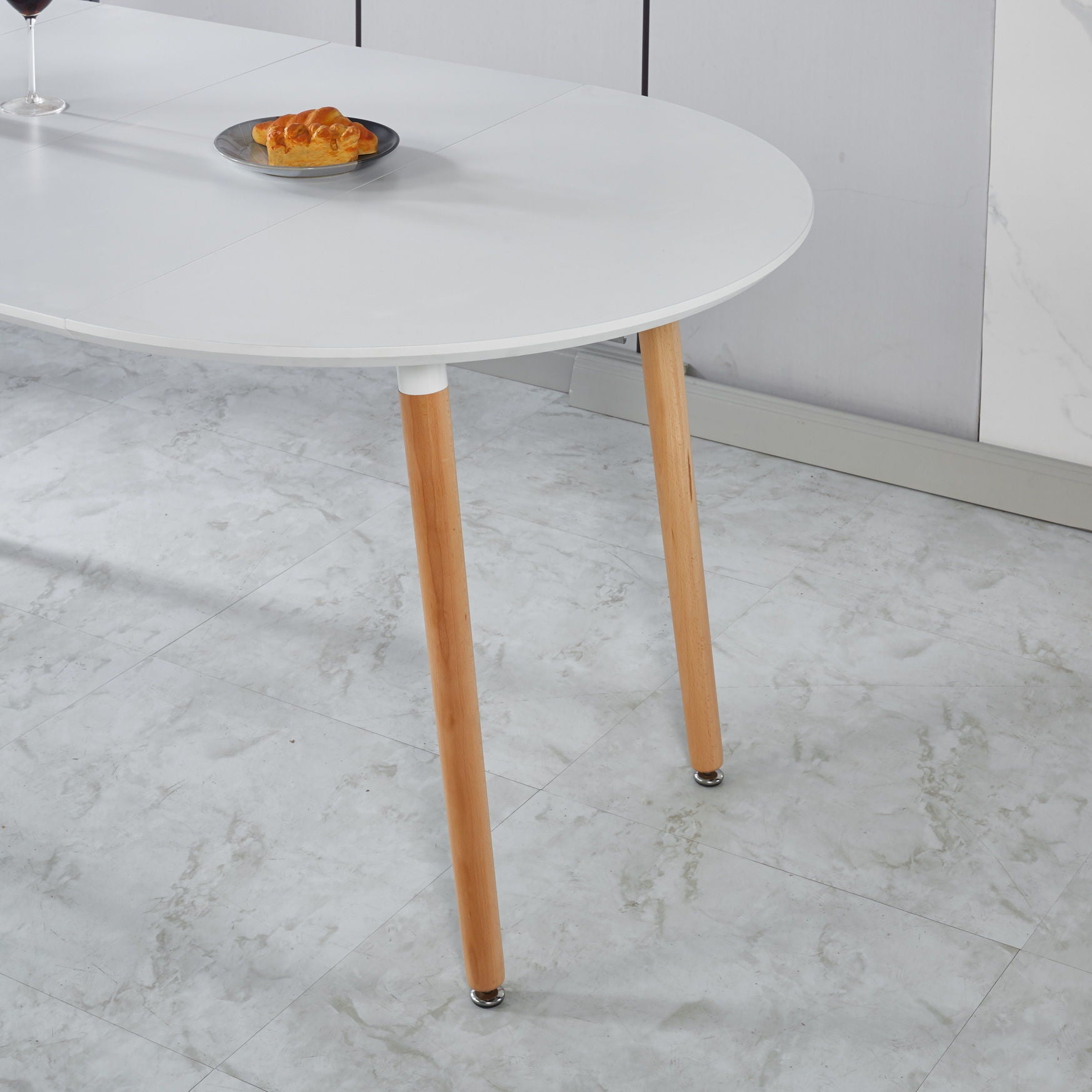 Extensible Table, Dining Table, Office Table, Coffee Table Metal Leg