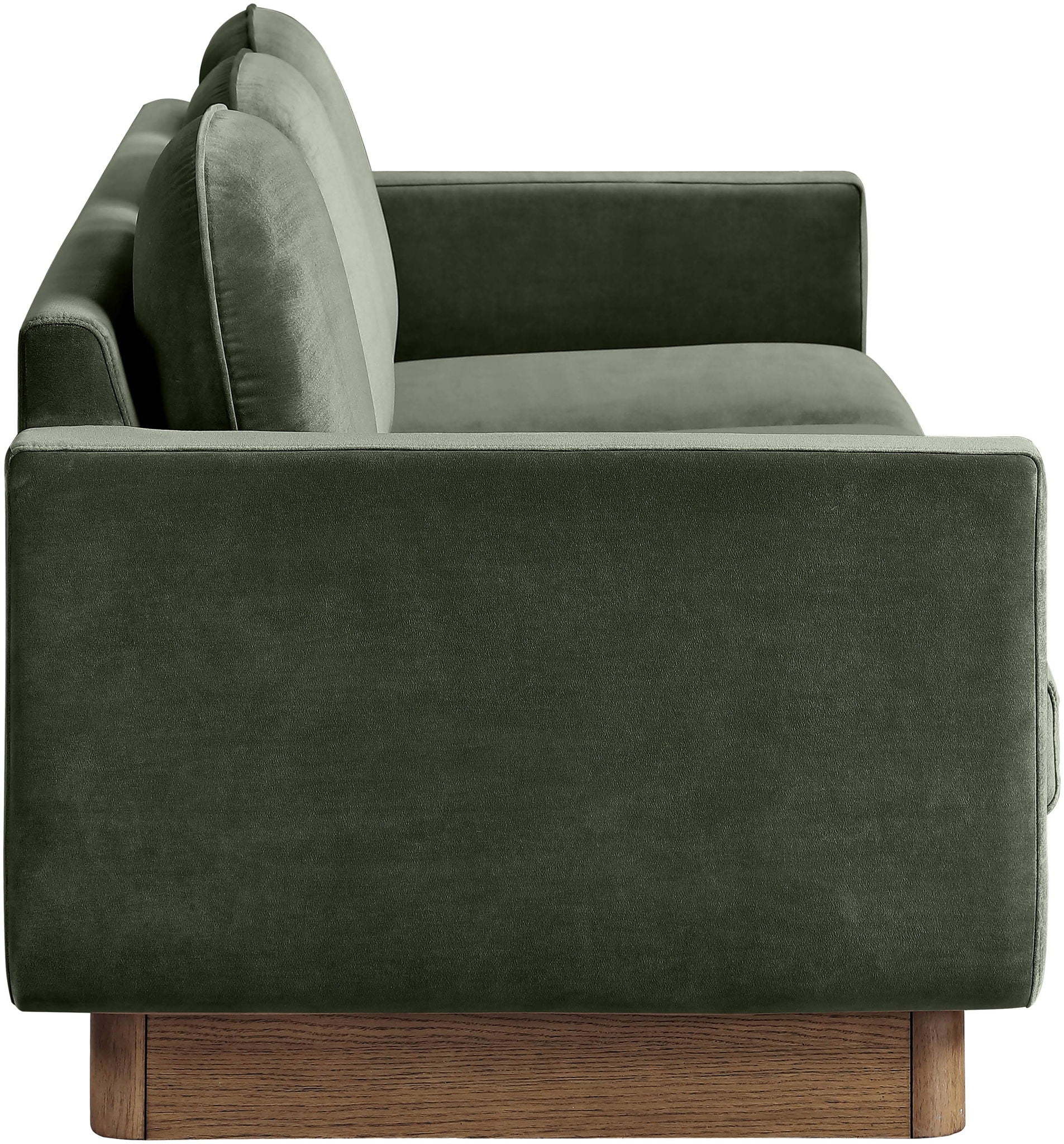 Diviento - Velvet Performance Fabric Upholstered Sofa