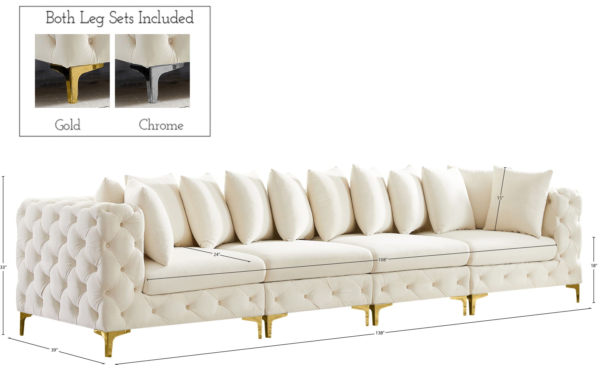 Tremblay - Modular Sofa - 4 Seats