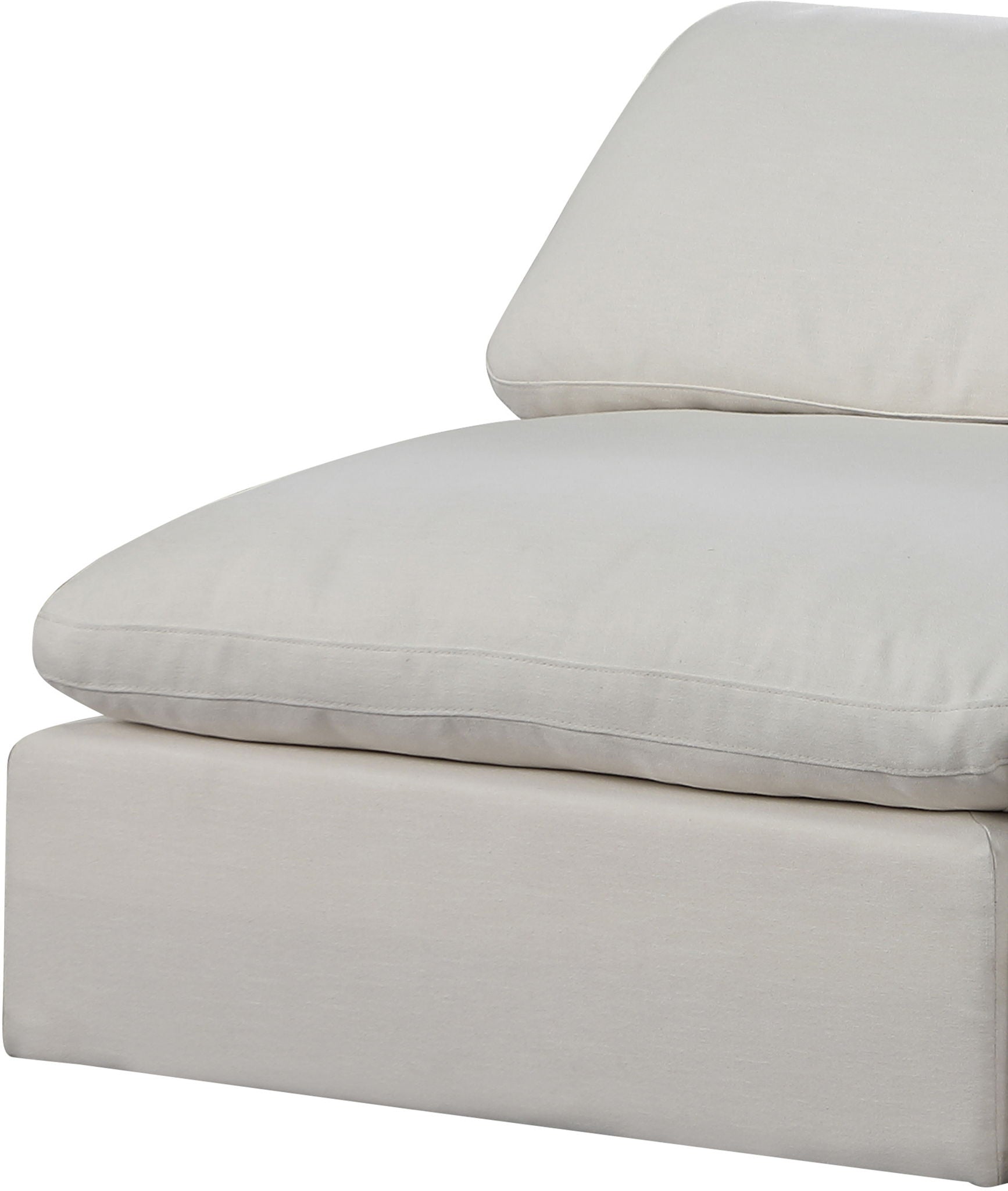 Comfy - 5 Piece Linen Modular Corner Armless Sectional