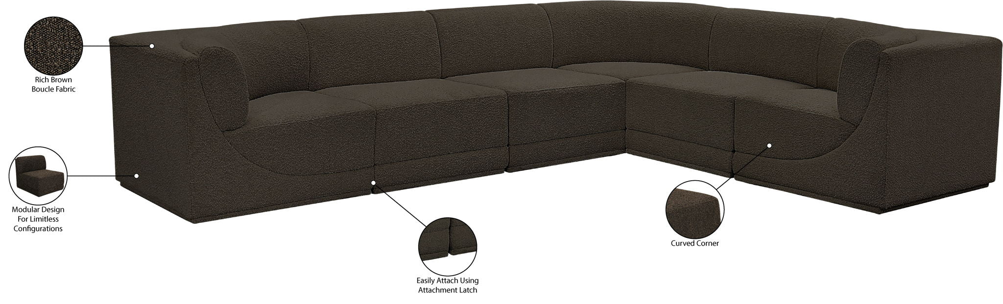 Ollie - 6 Piece Modular Sectional