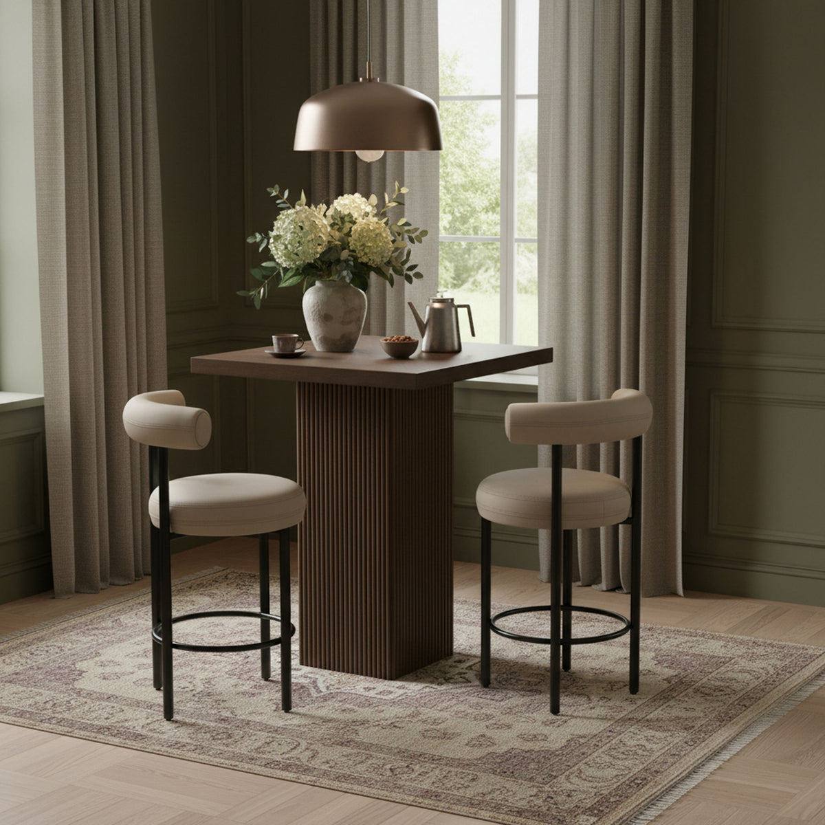 Belinda - Oak Veneer And Solid Wood Table