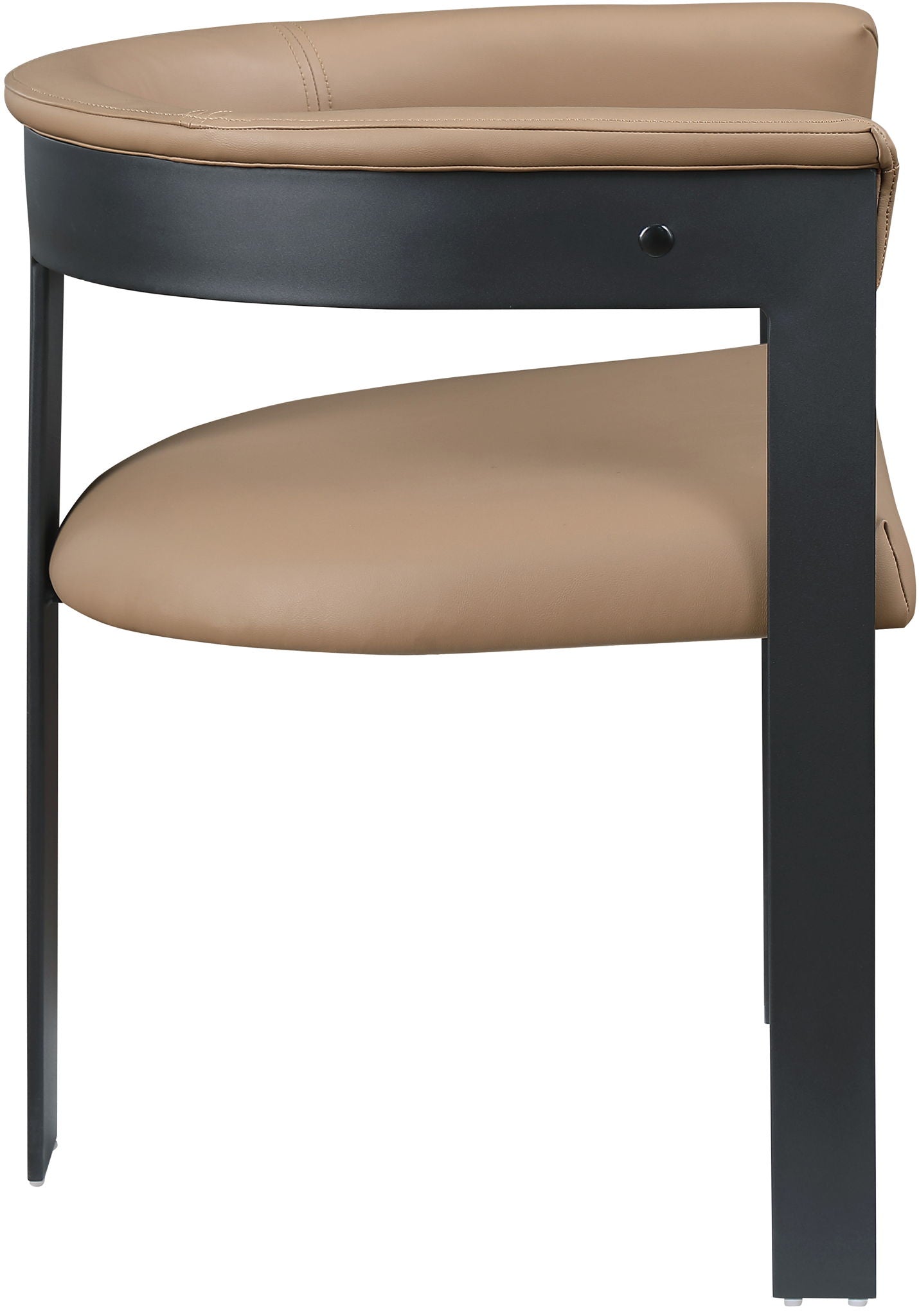 Romeo - Faux Leather Dining Chair With Black Base (Set of 2)