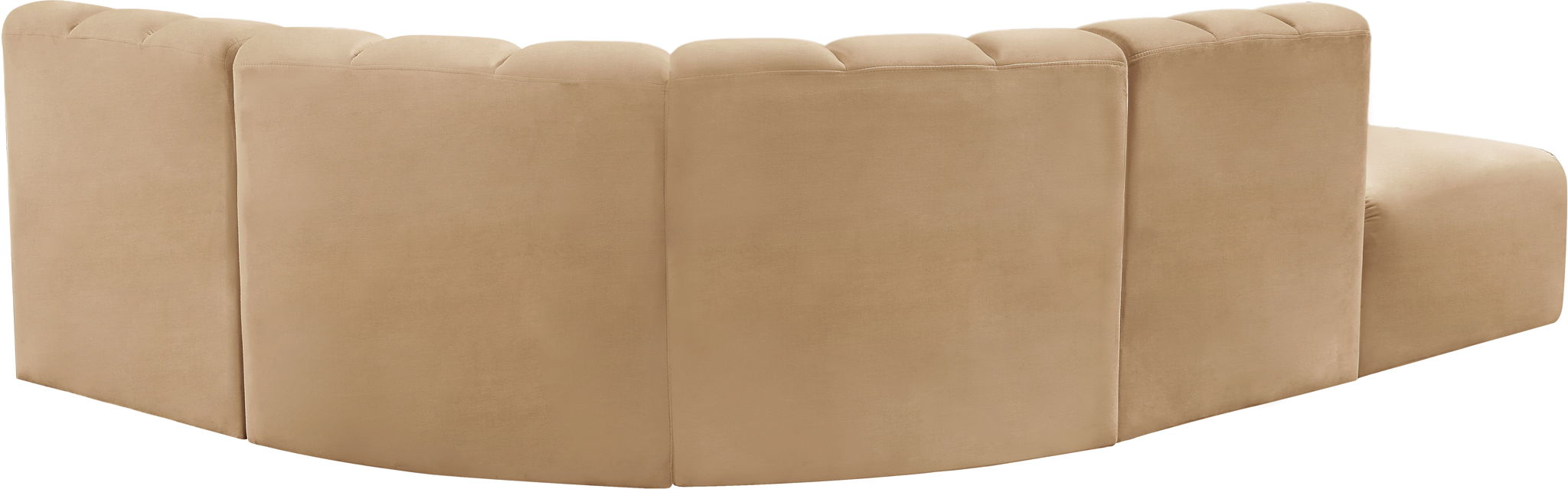 Arc - Velvet 5 Piece Corner Modular Sofa