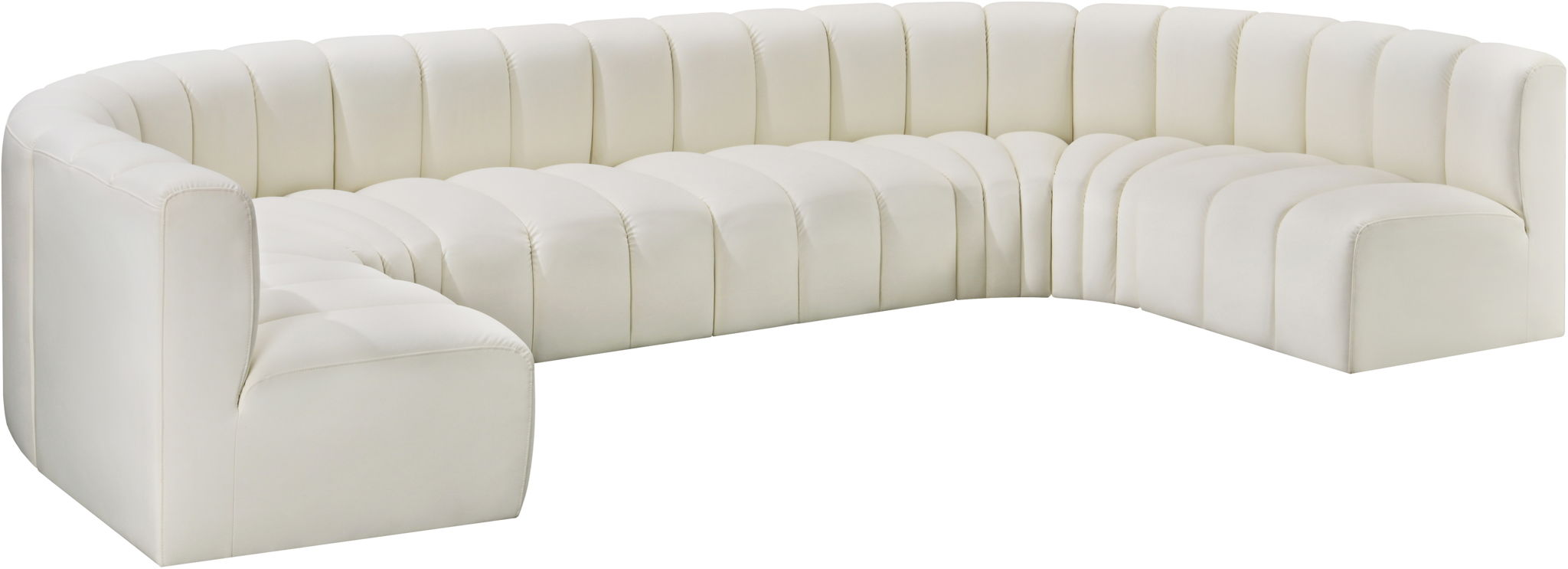 Arc - Faux Leather Modular U-Shaped Sectional