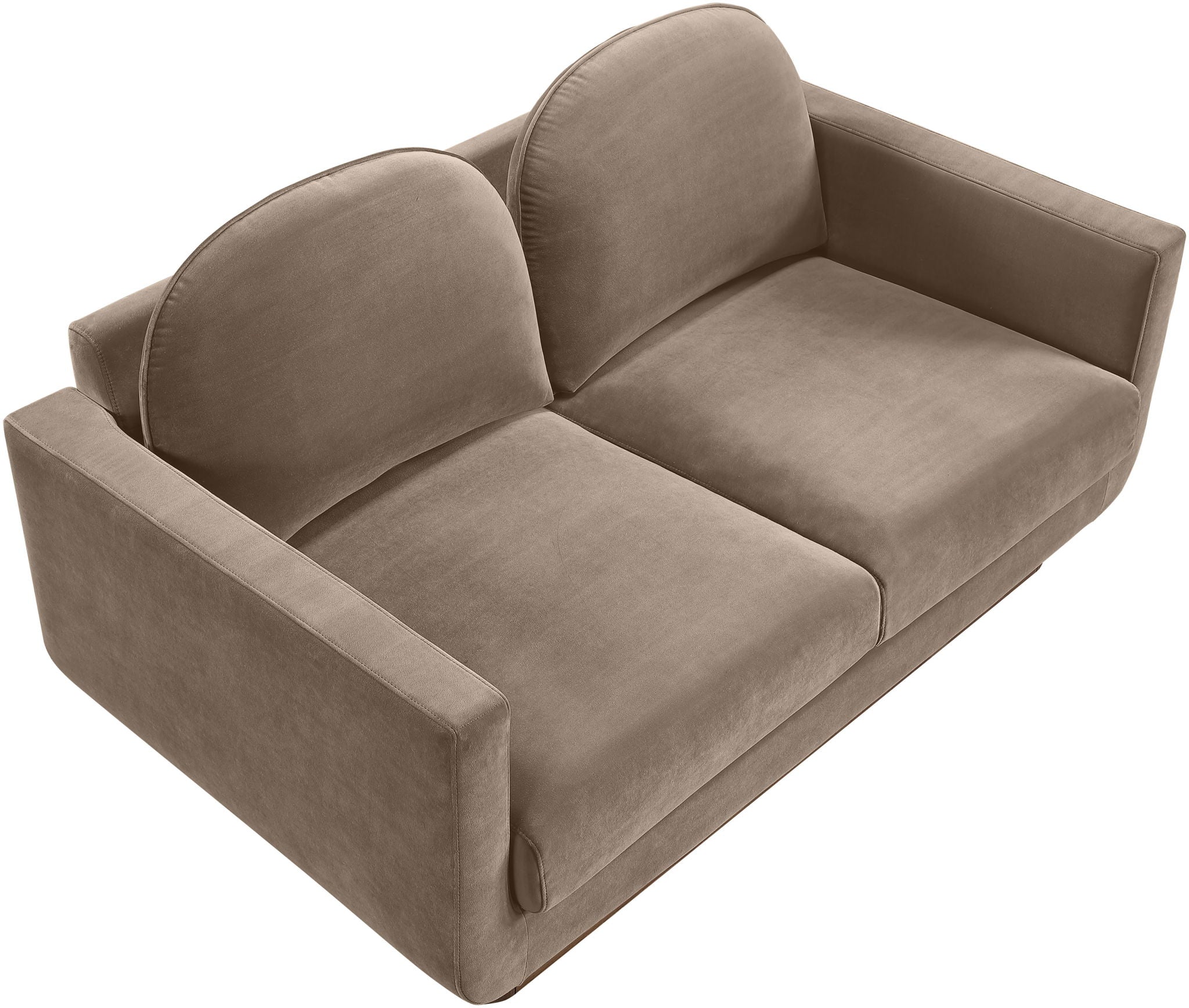 Diviento - Velvet Performance Fabric Upholstered Loveseat