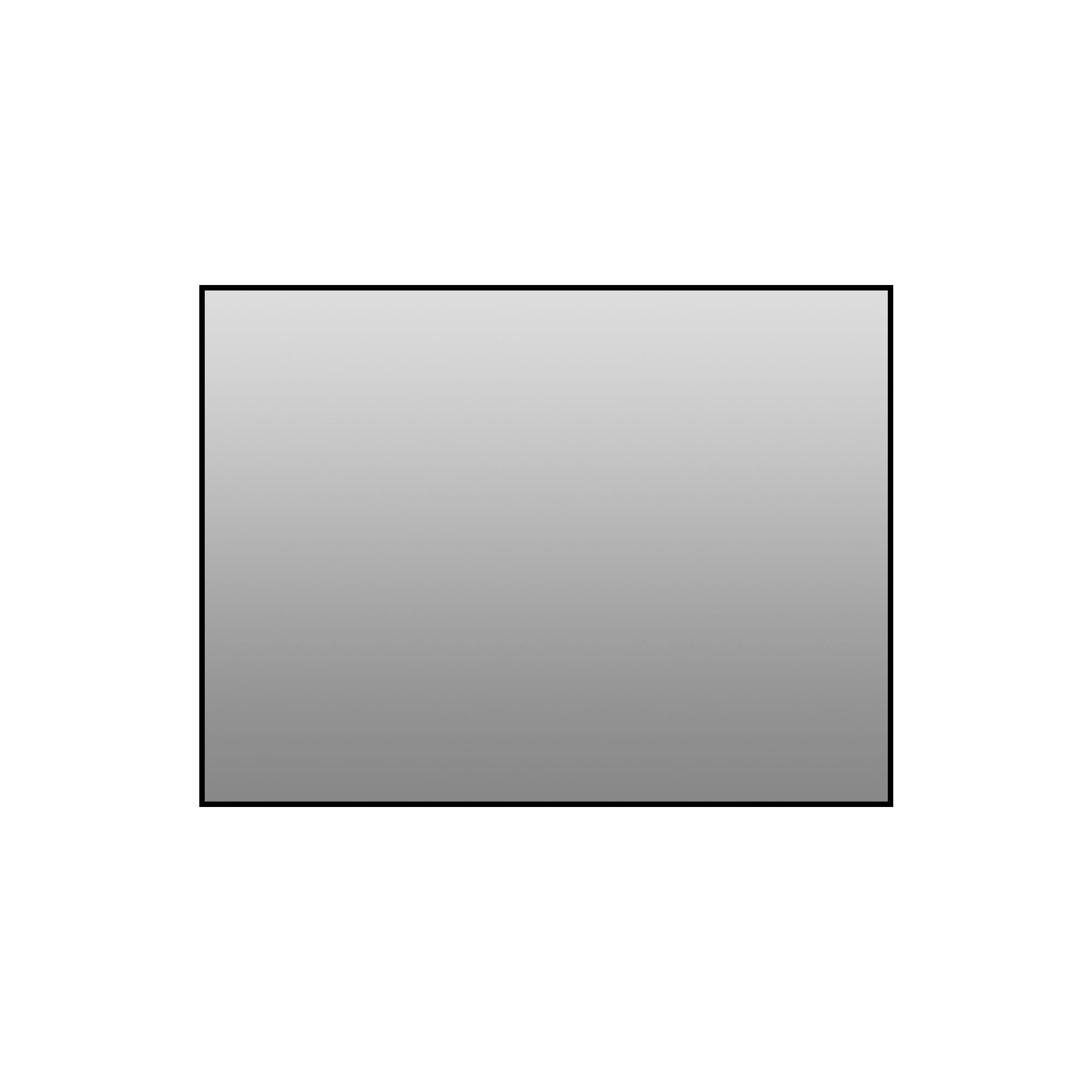 Framed Wall Mirror For Bathroom - Black