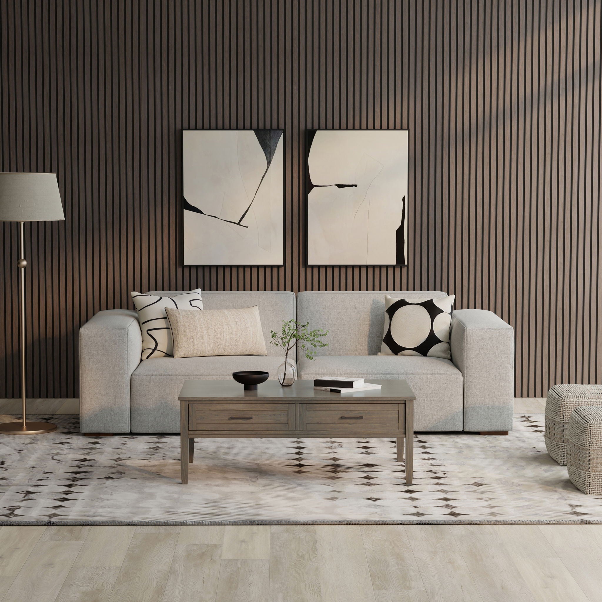 Rex - 2 Seater Sofa - Gray
