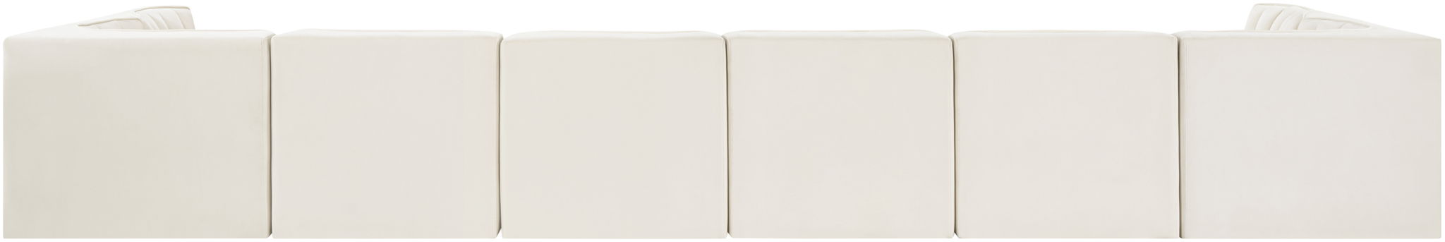 Rummi - Velvet Performance Fabric Upholstered 8 Piece Modular Sectional (With 2 Corner Chairs)