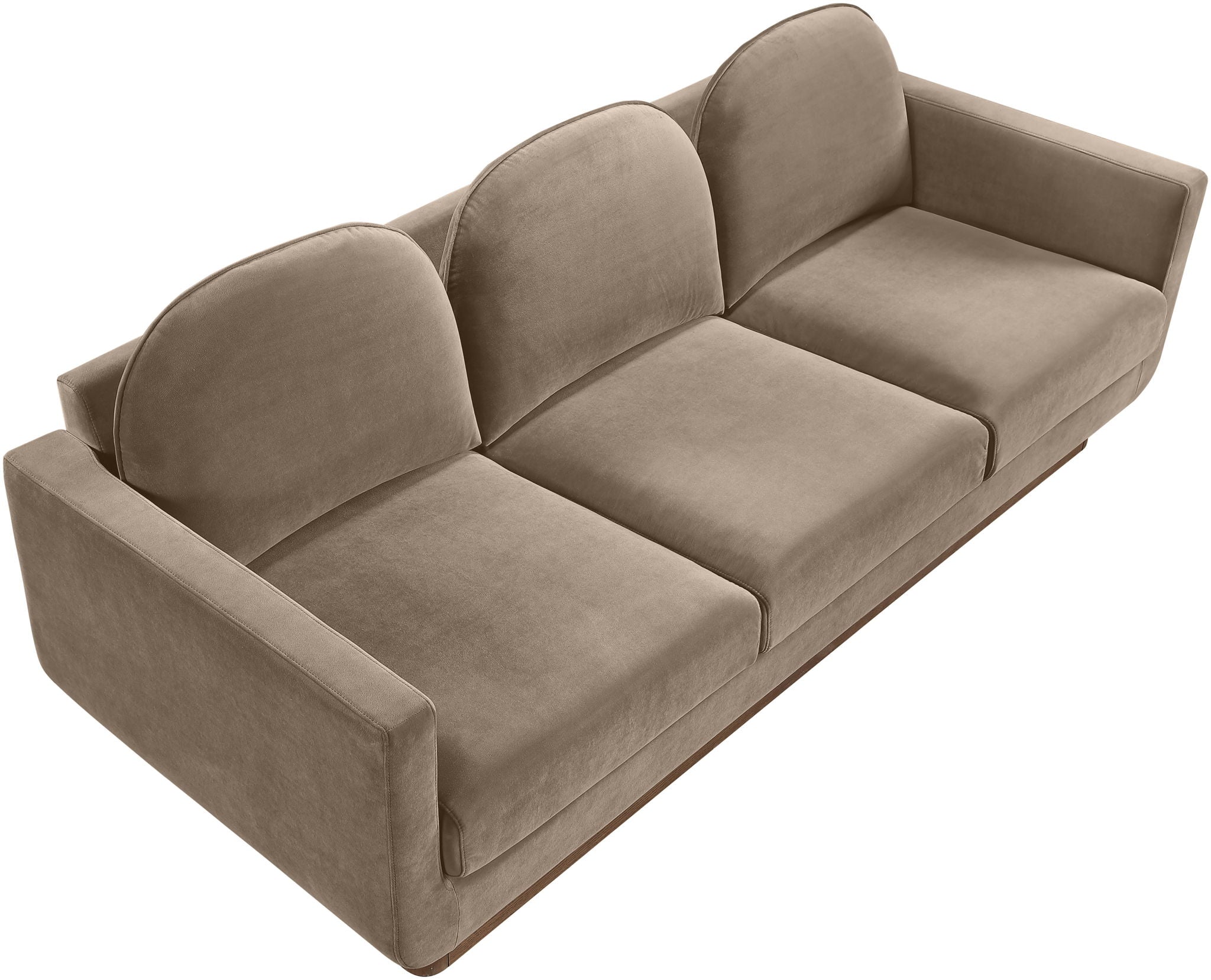 Diviento - Velvet Performance Fabric Upholstered Sofa