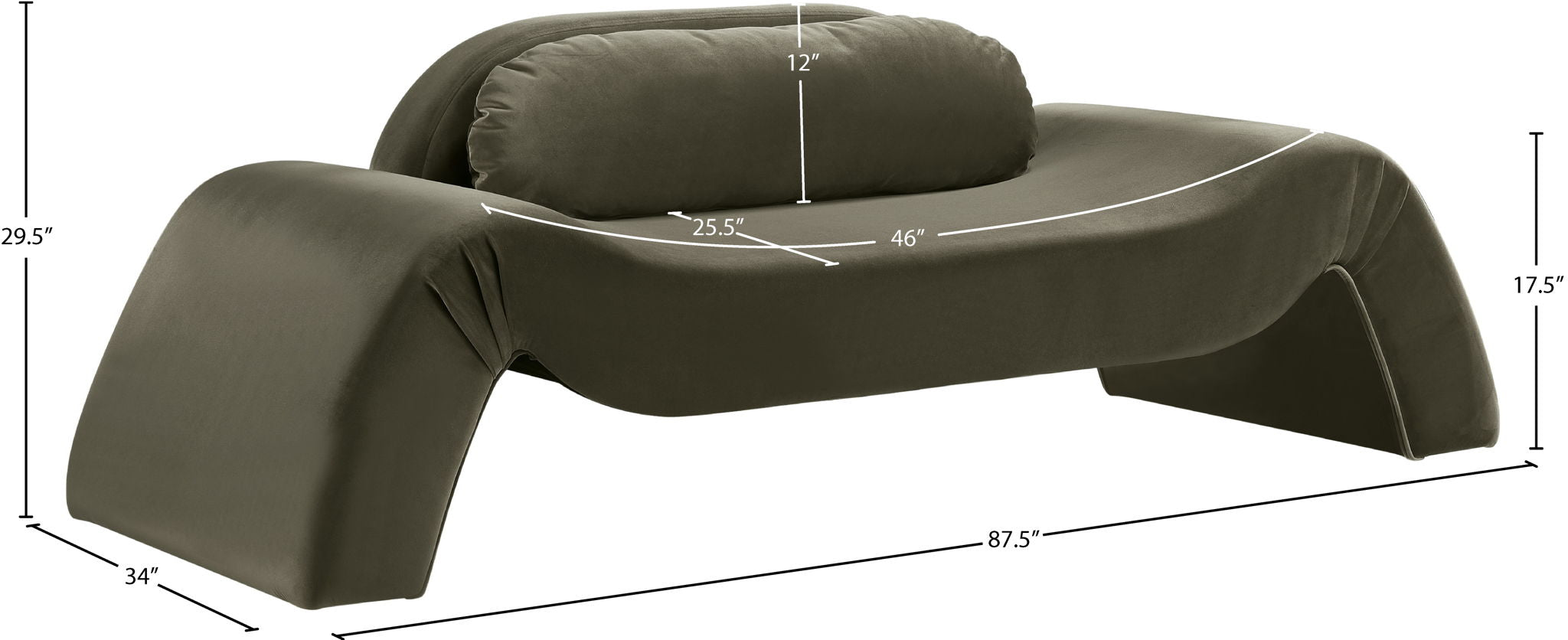 Austin - Velvet Loveseat
