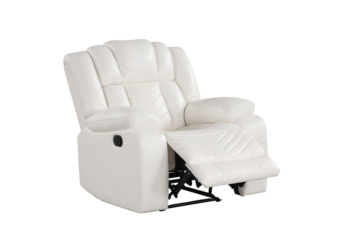 Seefeld Ace White 3-Piece Power Reclining Set