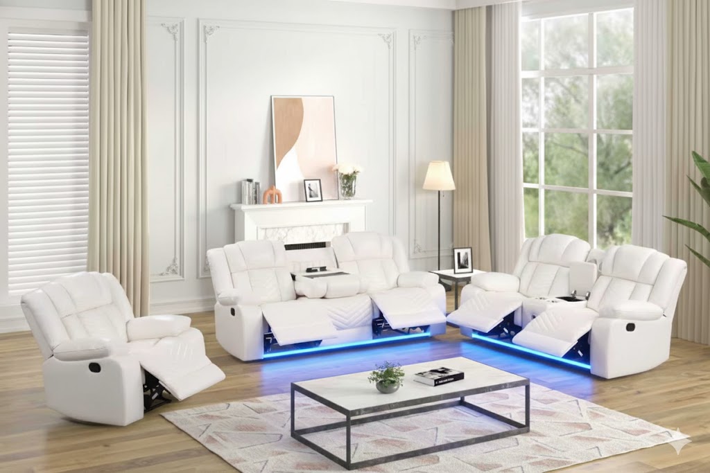 Seefeld Ace White 3-Piece Power Reclining Set