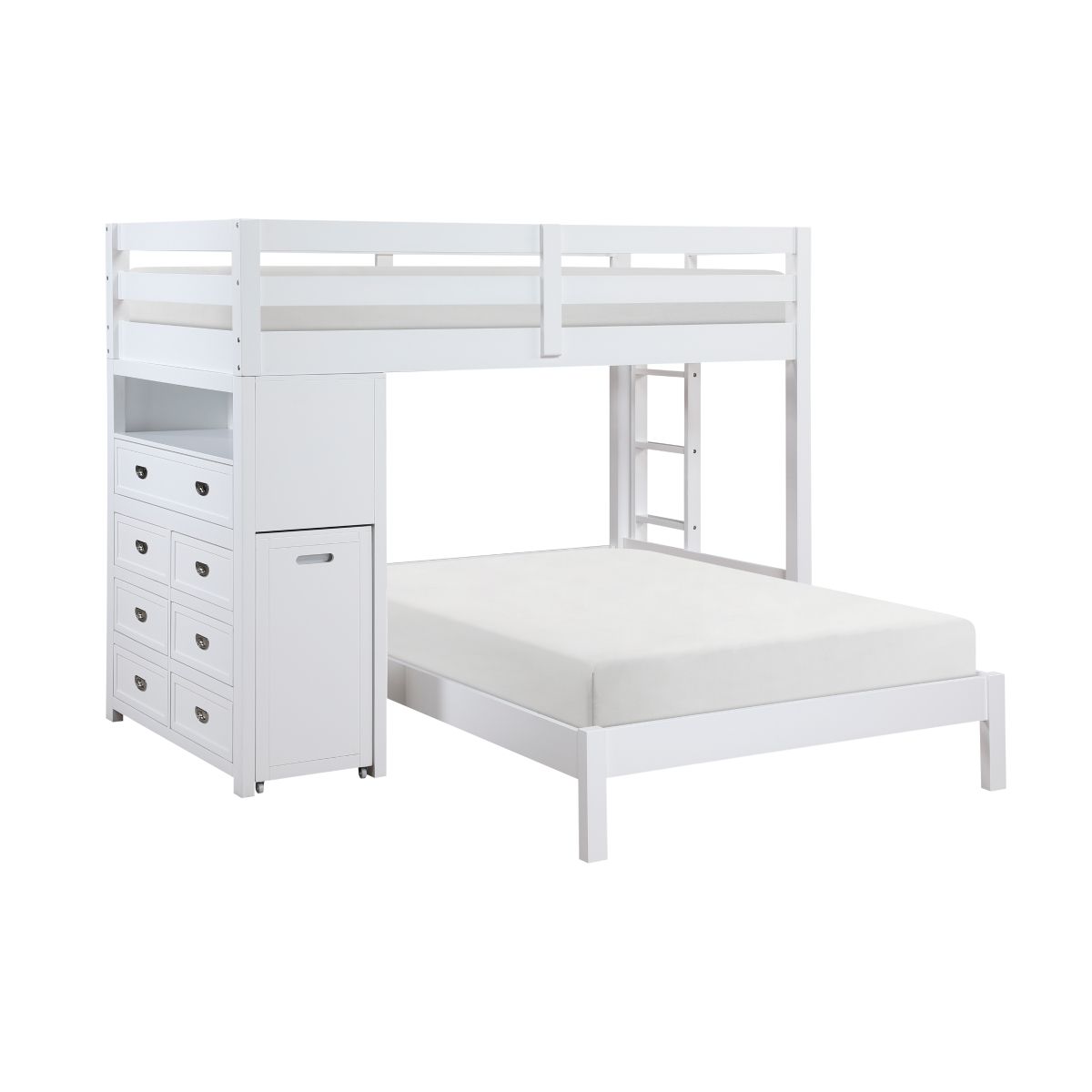 Sloane - Loft Bunk Bed With Chest And Hidden Desk
