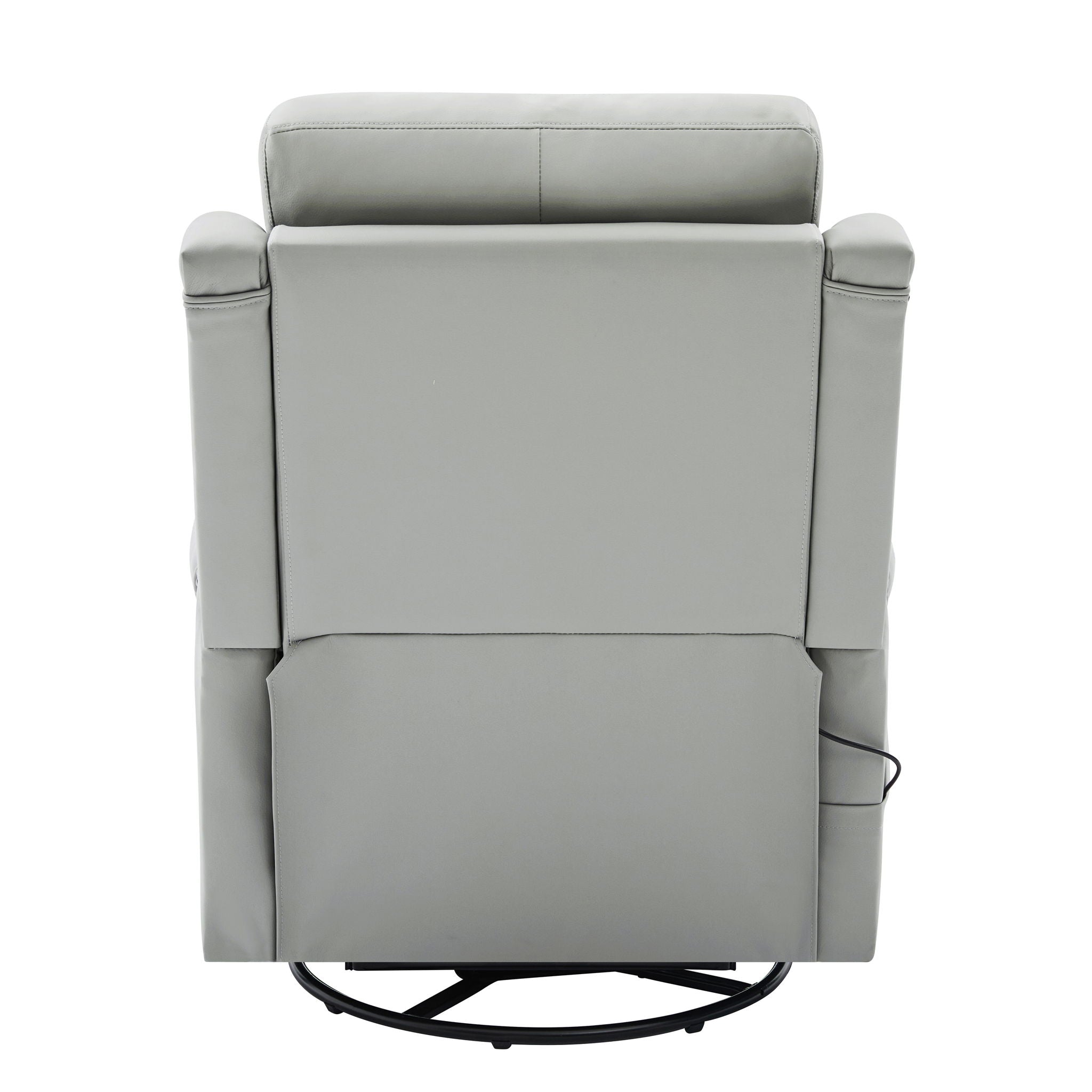 Manual Recliner Swivel Rocking Chair With 8 Point Massage And Heating