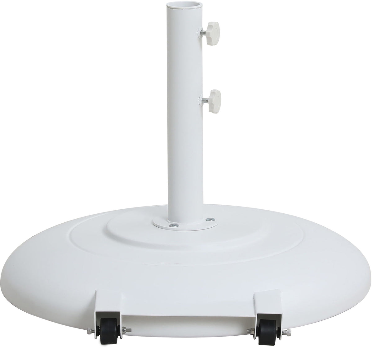 Amalfi - Patio Umbrella - White Base / Black Pole
