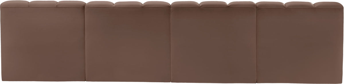 Arc - Faux Leather 4 Seats Modular Sofa