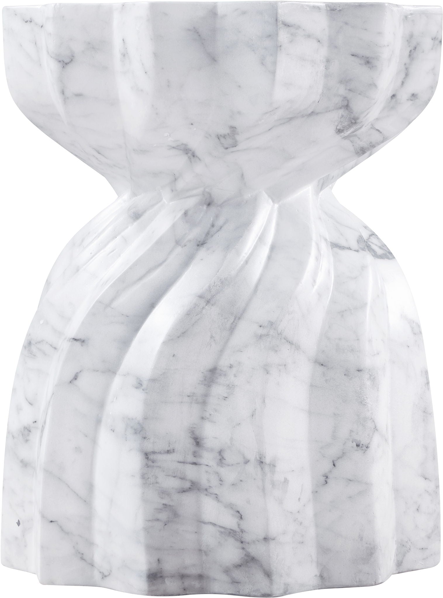 Caserta - Marble Finish Concrete End Table