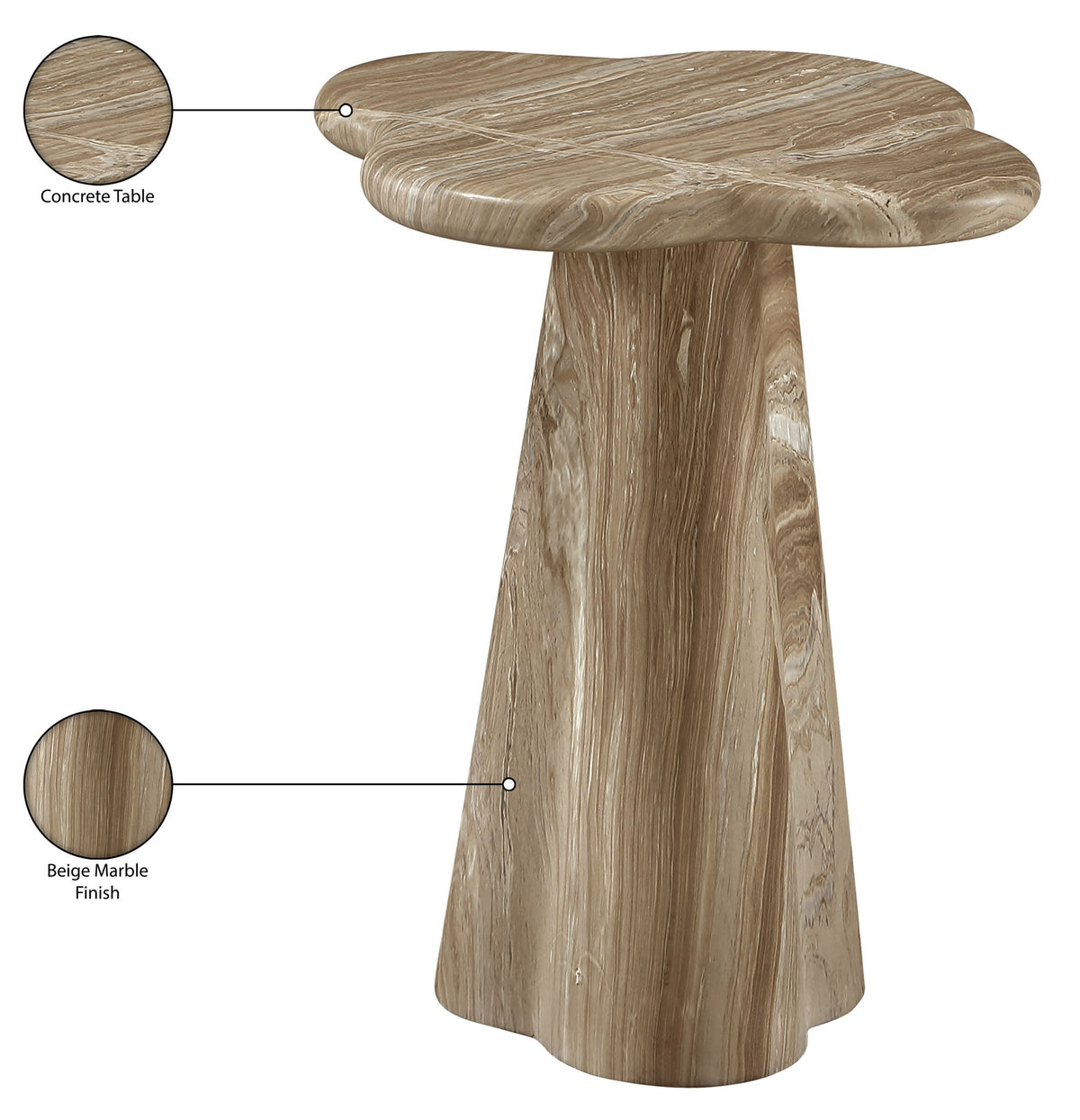Nola - Concrete Indoor / Outdoor End Table