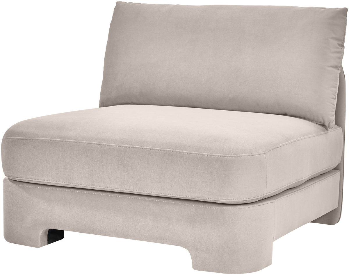 Hammond - Velvet Performance Fabric Upholstered Armless Chair