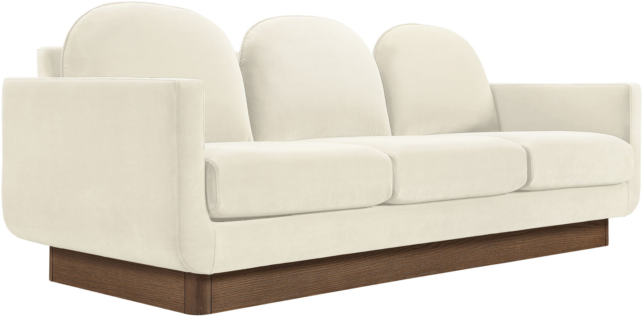 Diviento - Velvet Performance Fabric Upholstered Sofa