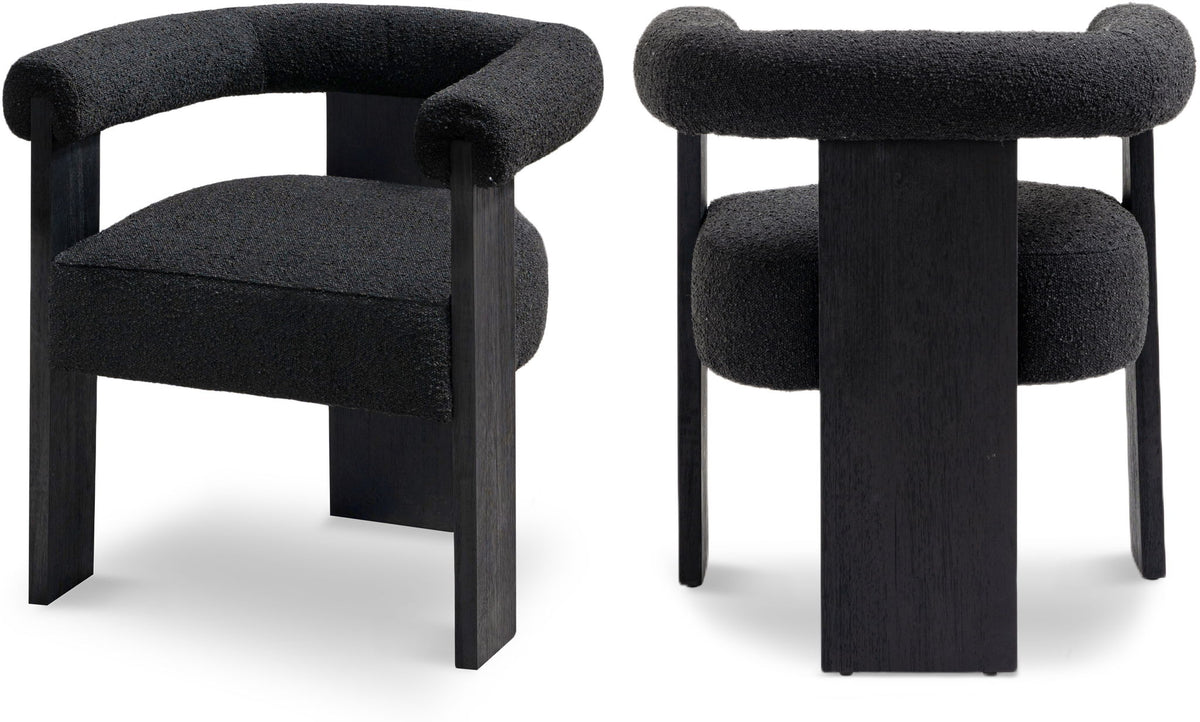 Barrel - Dining Chair - Black Legs