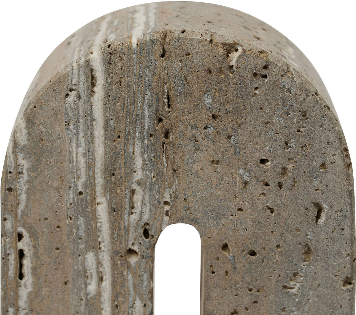 Phillipe - Genuine Travertine Bookend