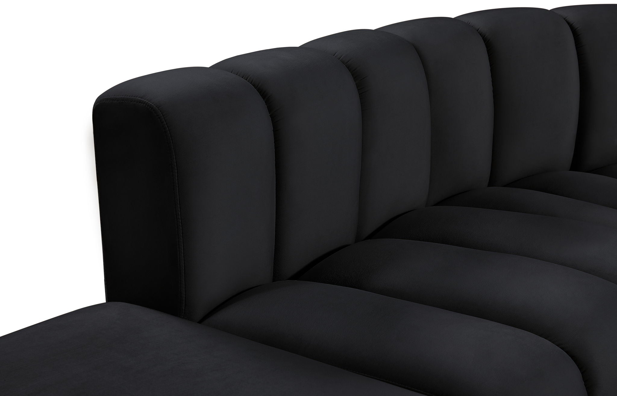 Arc - Velvet 6 Piece Corner Modular Sofa
