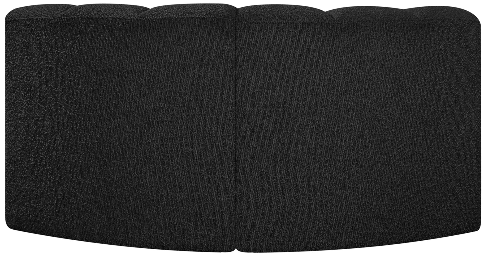 Arc - Boucle Fabric 2 Piece Modular Sofa