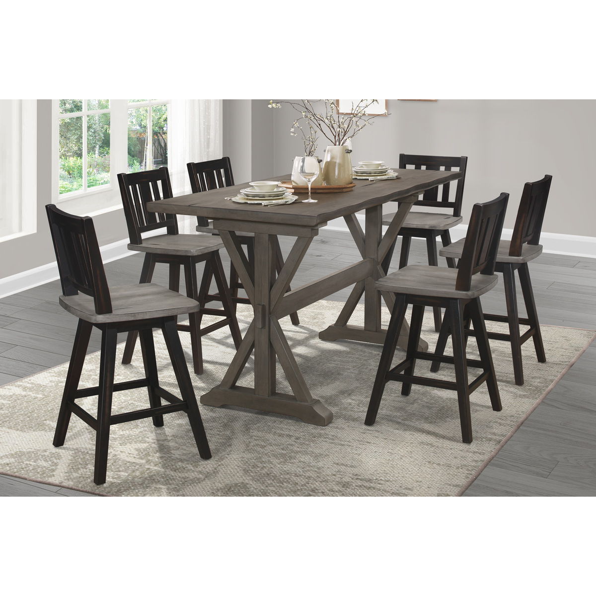 Amsonia - Counter Height Table - Gray