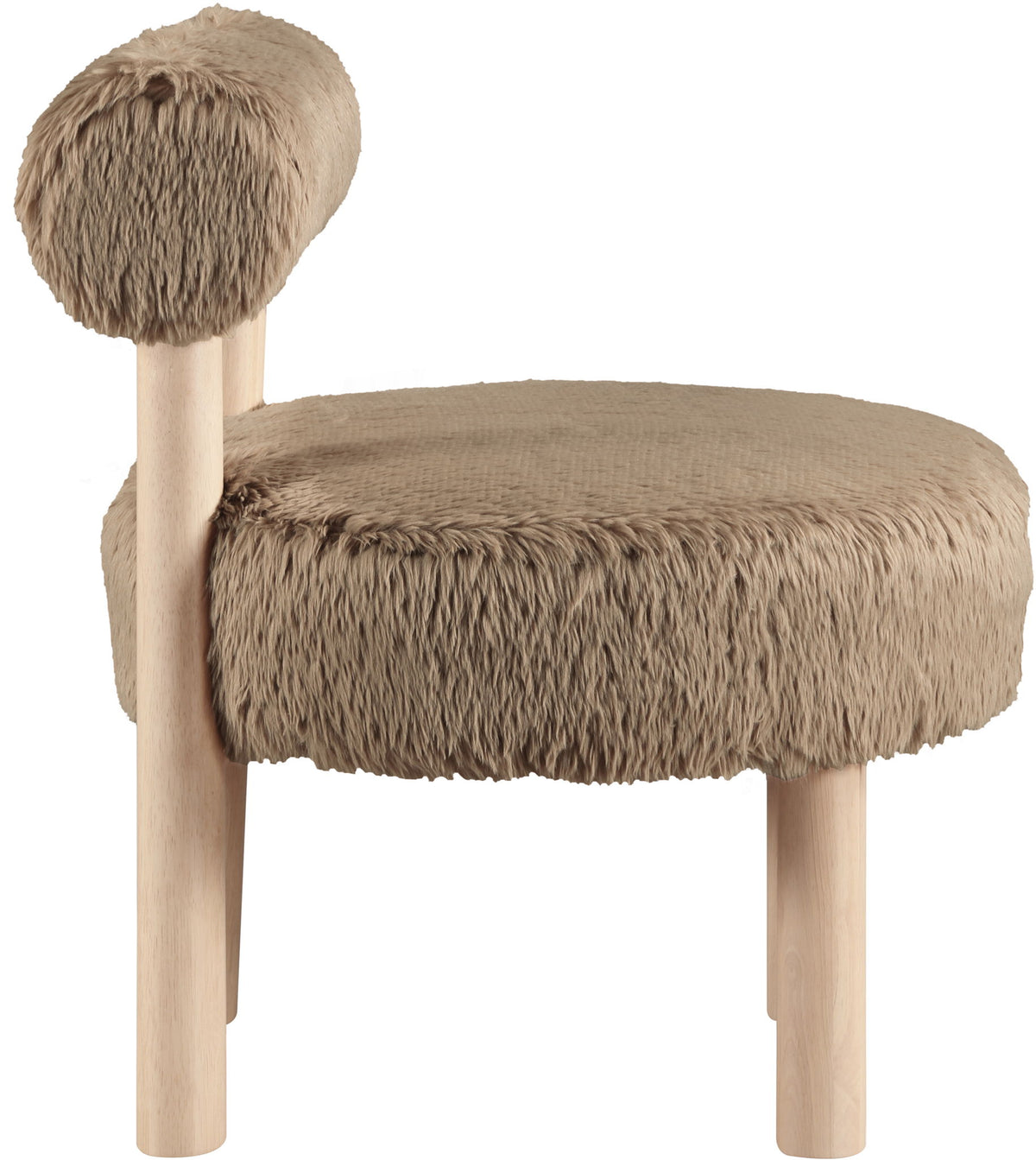 Ambre - Shearling Fabric Accent Chair