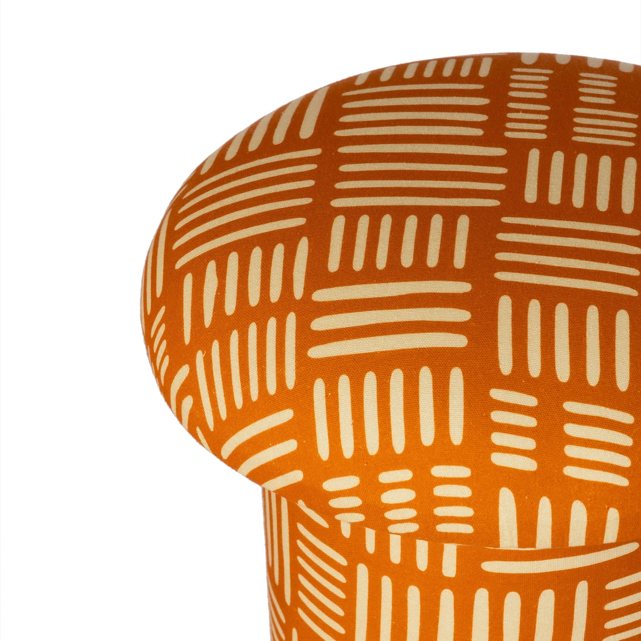 Lucy - Abstract Print Mushroom Stool