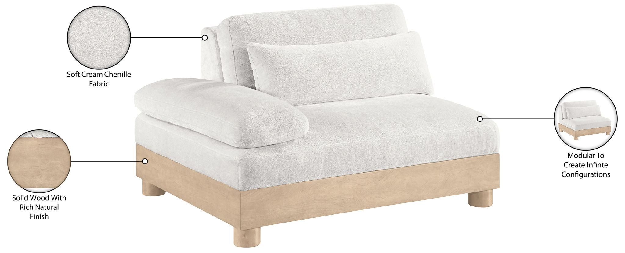 Turin - Upholstered Modular Chair