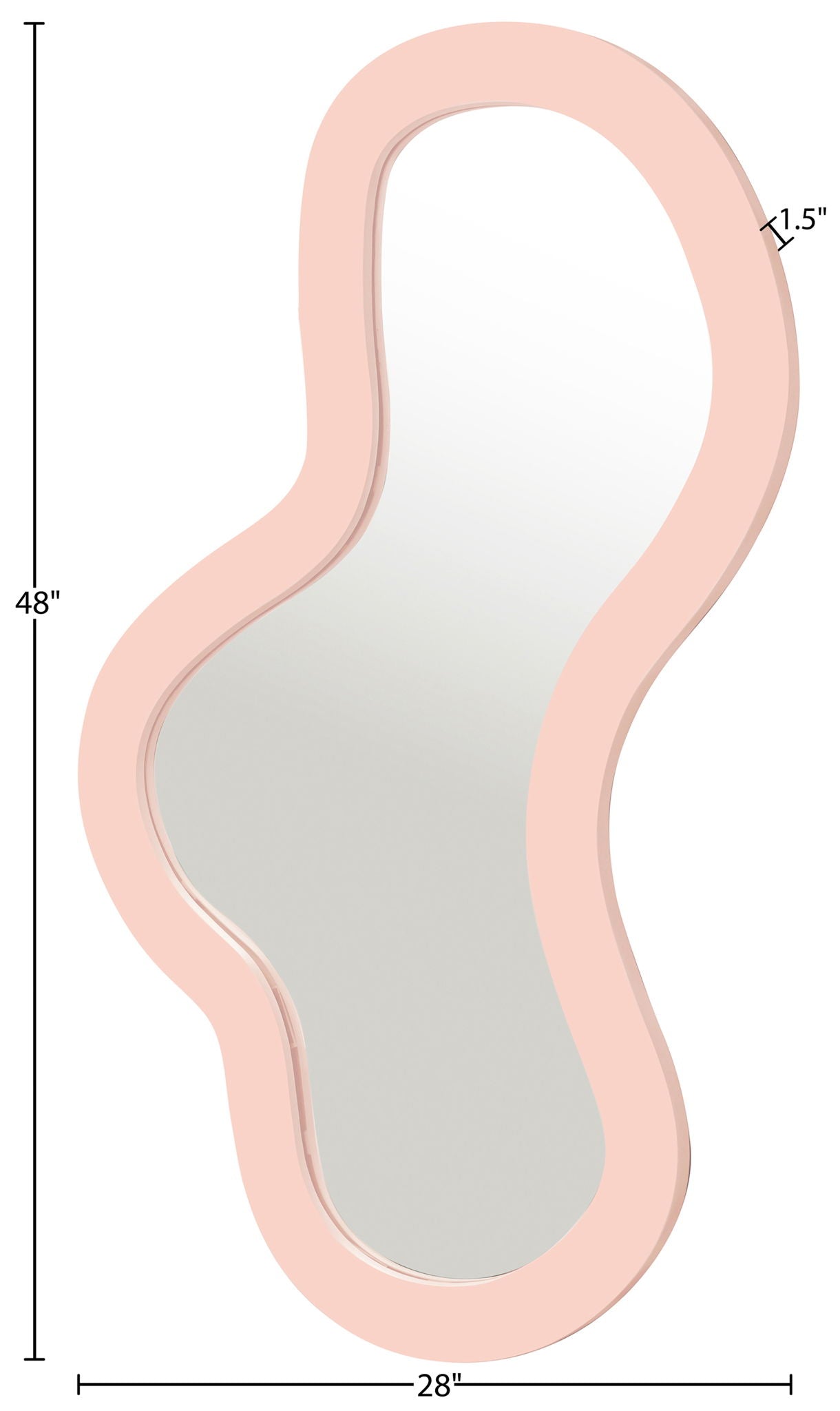 Oblique - Metal Frame Mirror
