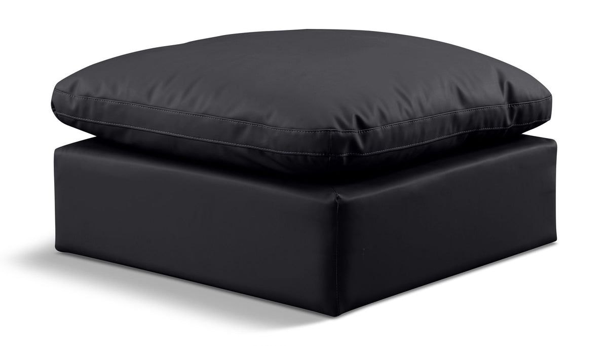 Indulge - Faux Leather Ottoman