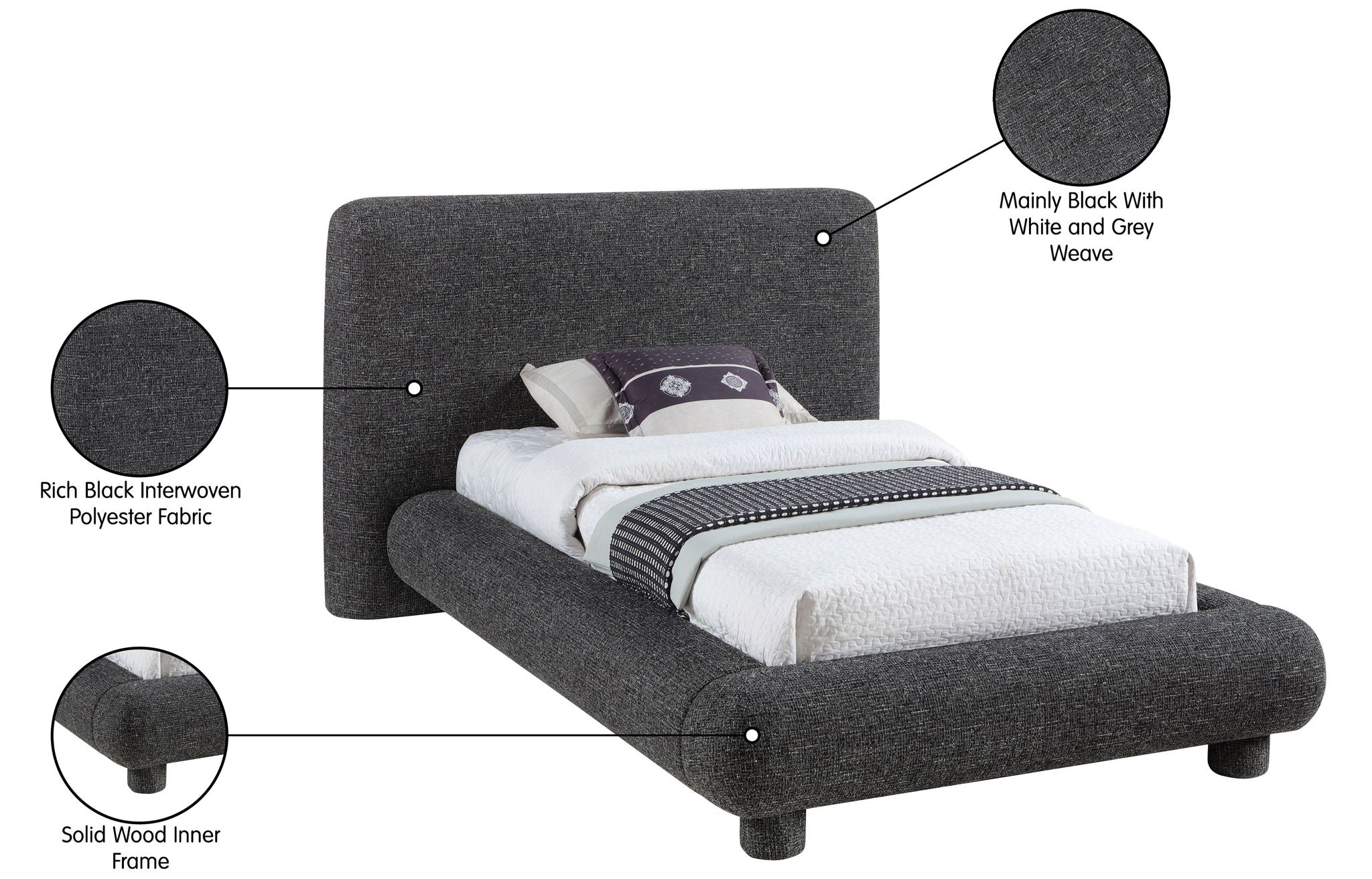 Blair - Polyester Upholstered Bed