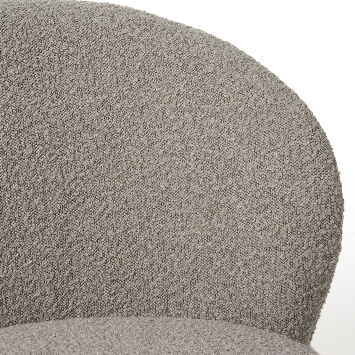 Allis - Glam Grey and Black Fabric Swivel Accent Chair