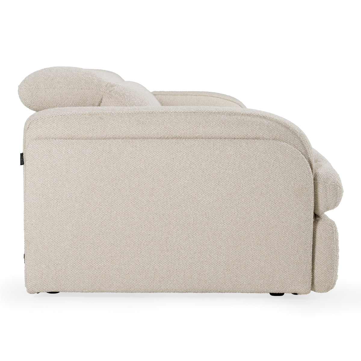 Ambler - Modern Off-White Fabric Sofa w/ 2 Power Recliners - original 2