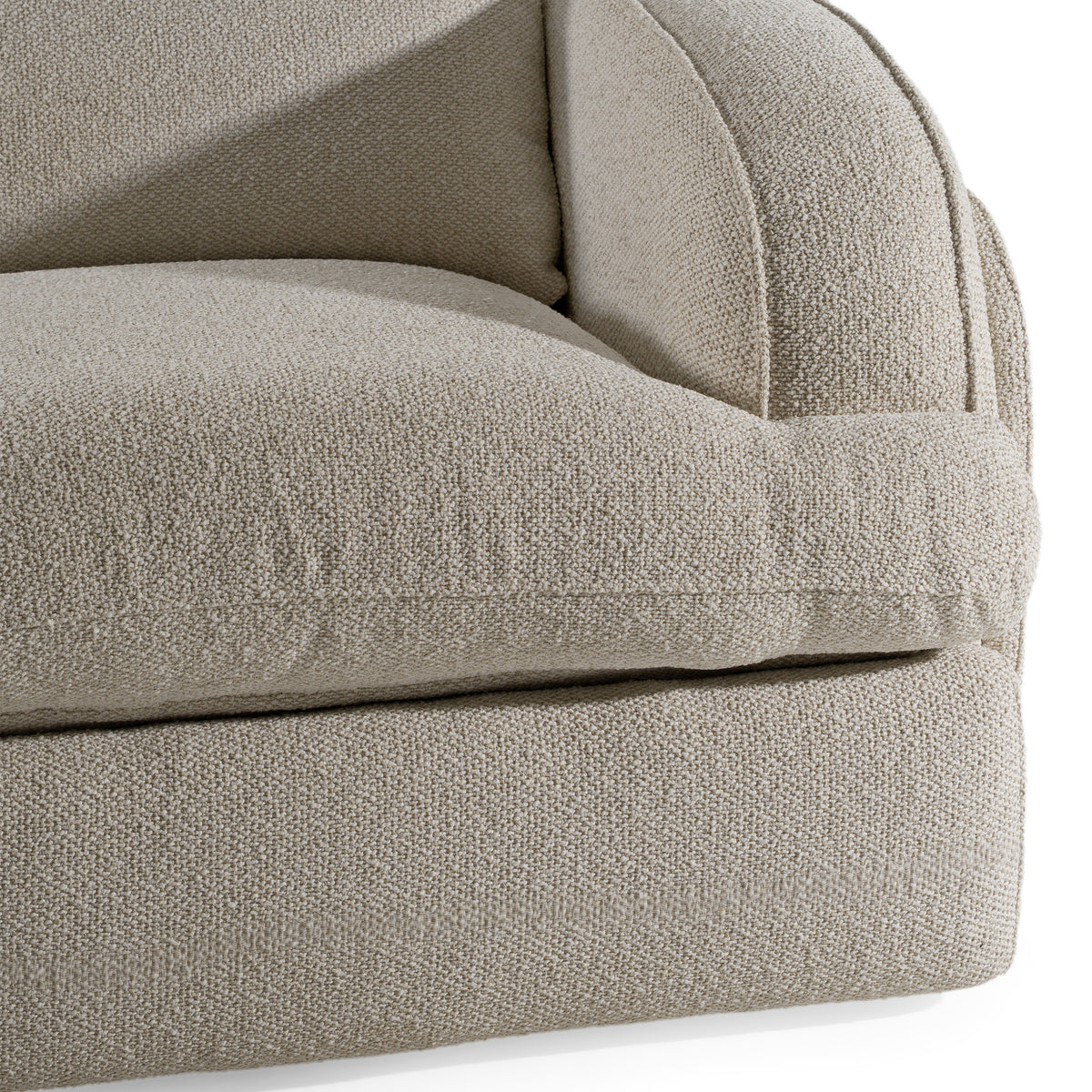 Ambler - Modern Off-White Fabric Sofa w/ 2 Power Recliners - original 5