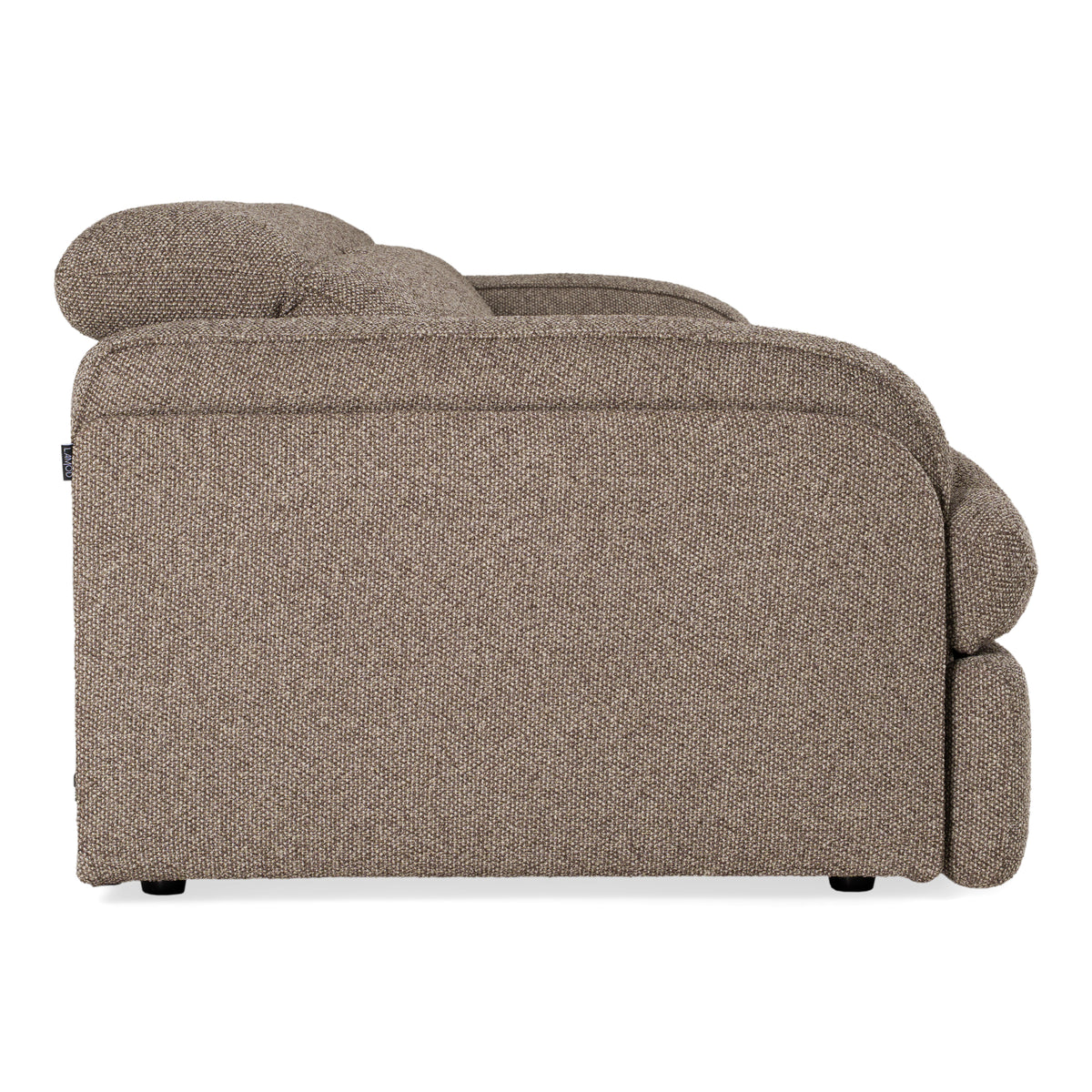 Ambler - Modern Brown Fabric Sofa w/ 2 Power Recliners - original 3