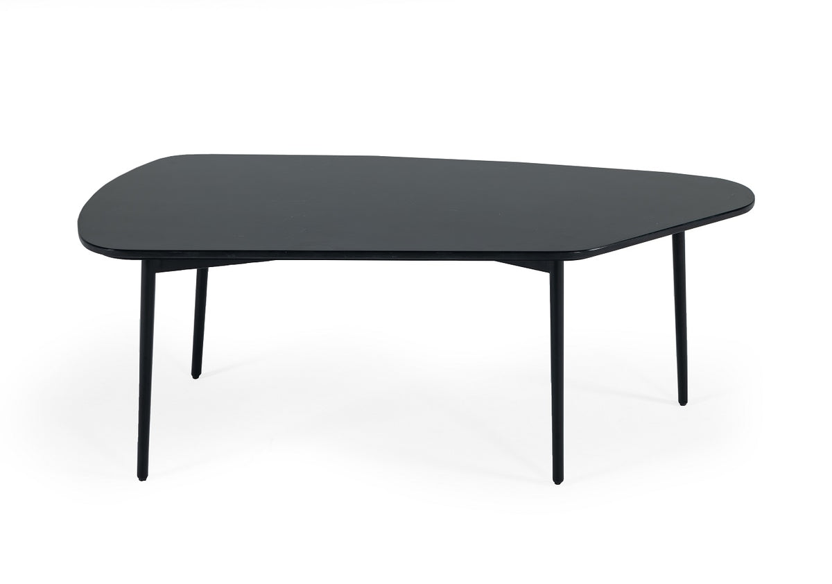 Andros - Black Marble + Black Metal Coffee Table