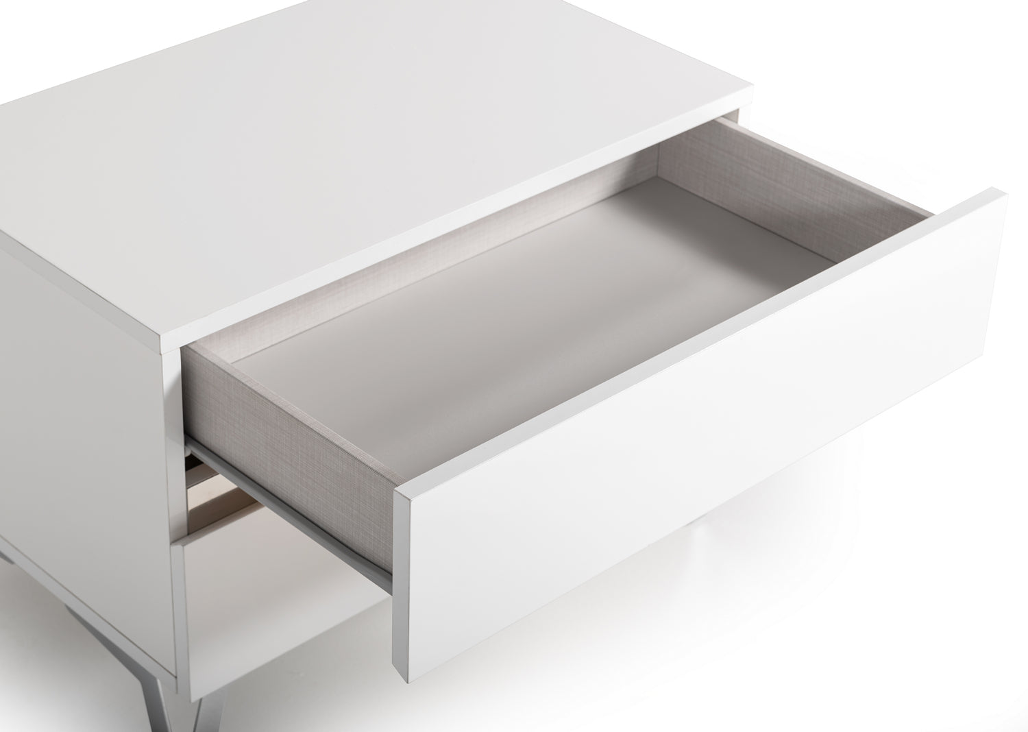 Nova Domus Angela - Italian Modern White Eco Leather 4-Piece Bedroom Set