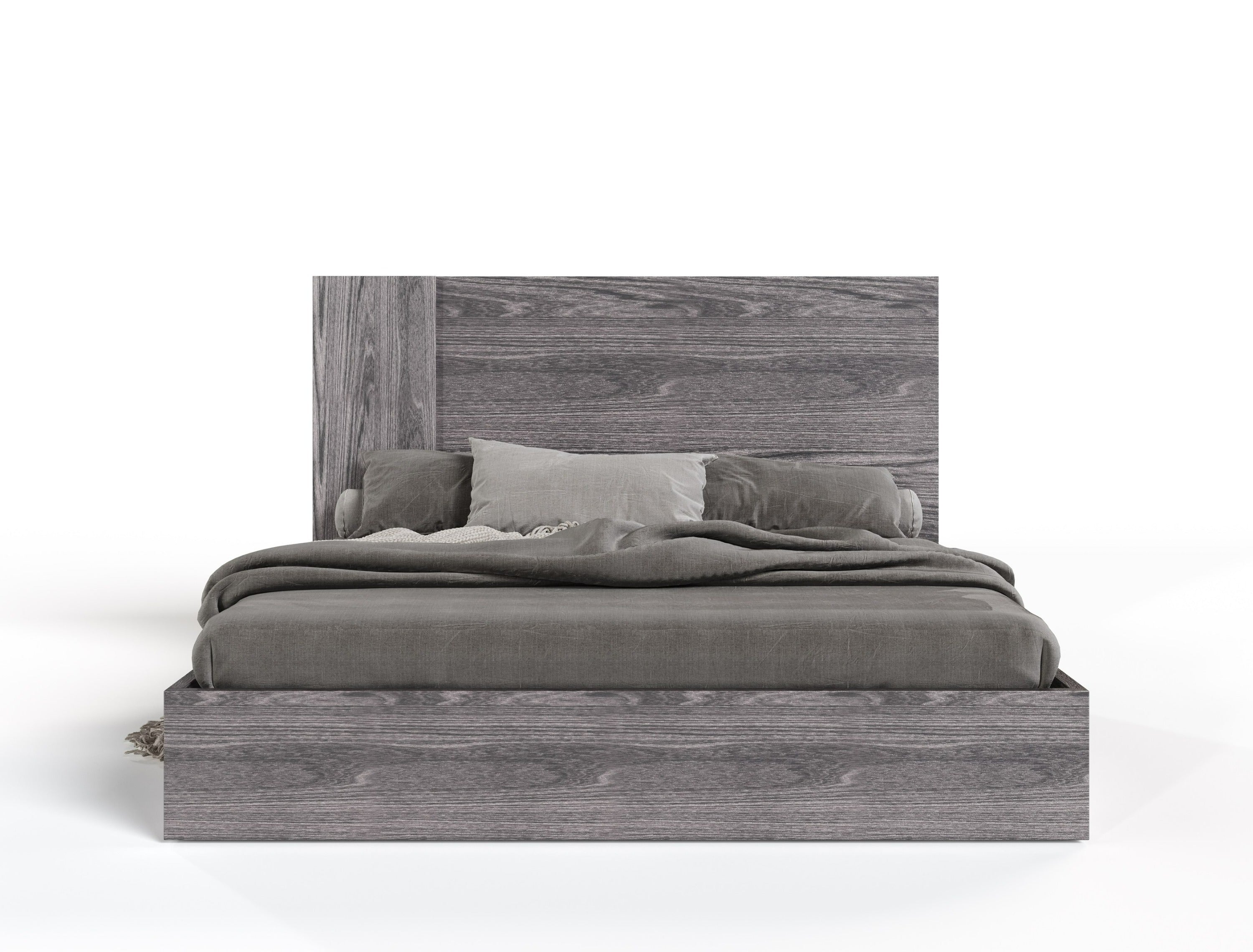 Nova Domus Asus - Modern Italian Grey Elm 4-Piece Bedroom Set