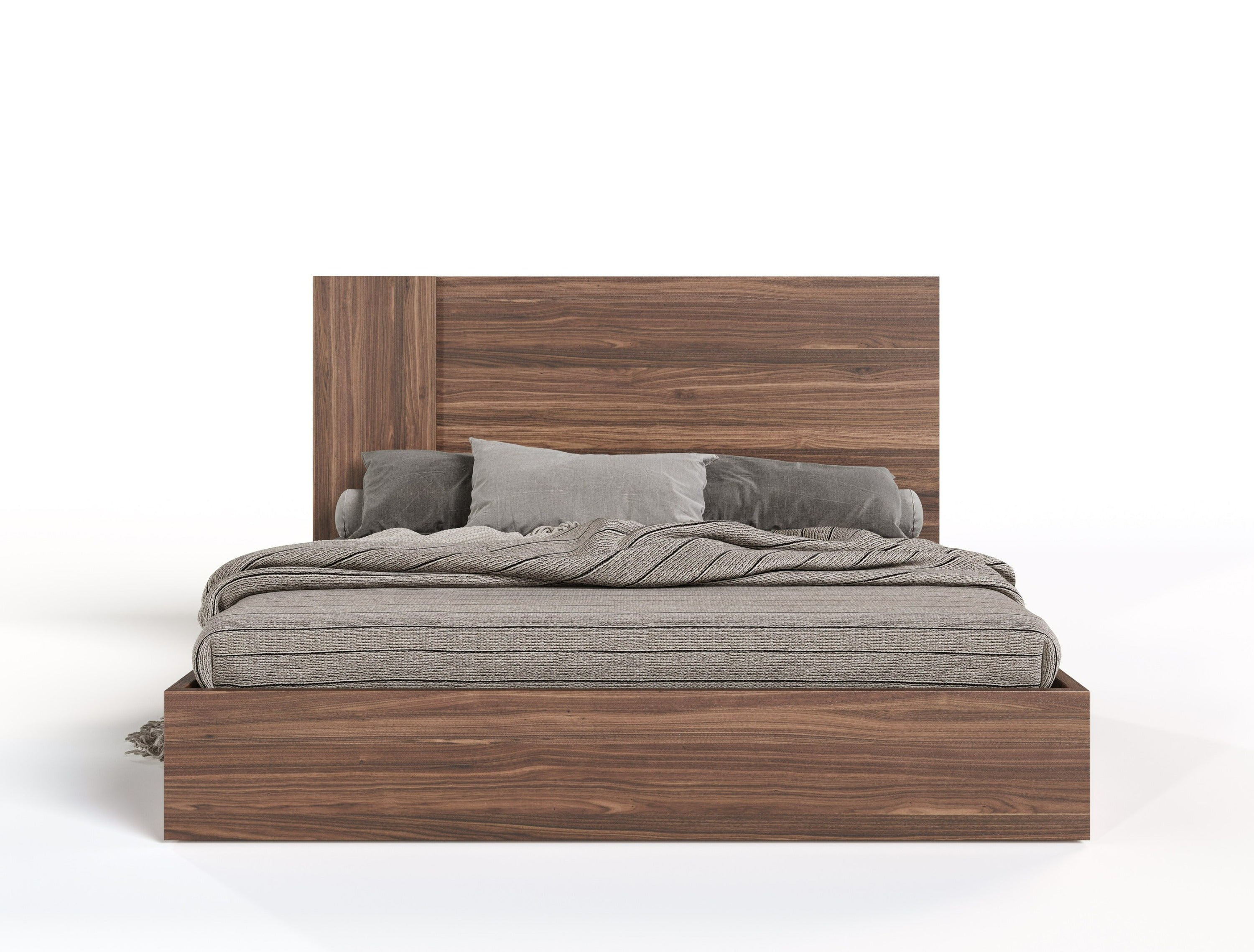 Nova Domus Asus - Italian Modern Walnut 4-Piece Bedroom Set