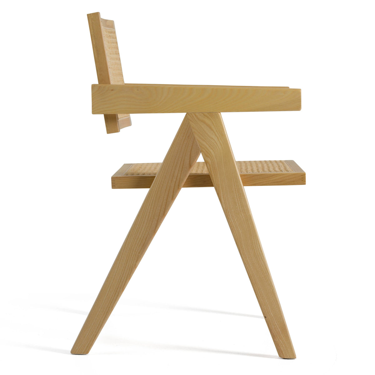 Aurora Modern Light Rattan and Natural Ash Dining Armсhair