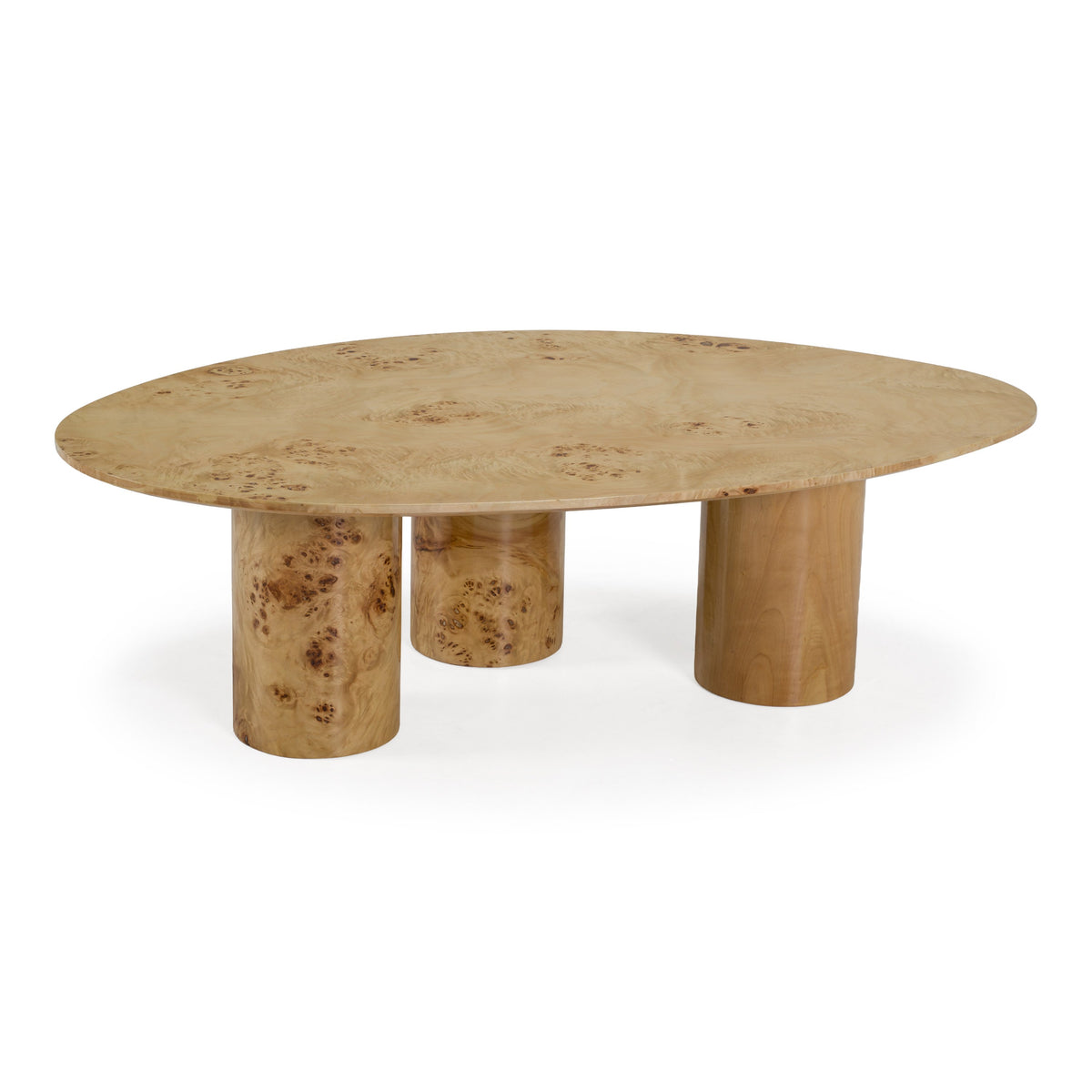 Avril - Modern Burl Freeform Coffee Table - original 1